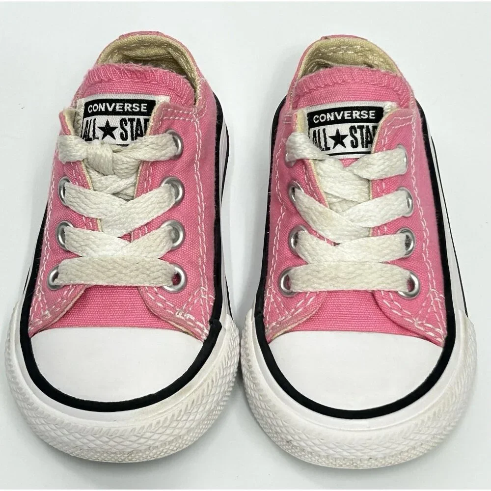 Converse All Star Chuck Taylor Low Sneakers Shoes Size 3 BABY Pink Streetwear